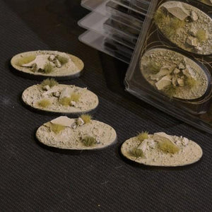 Arid Steppe Bases Oval 60mm (x4) Gamer Grass base Gamer Grass