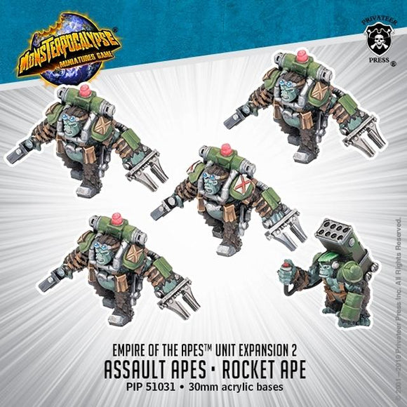 Assault Apes & Rocket Ape – Empire of the Apes Units Protectors Privateer Press 