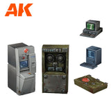 Bank Equipment Set Wargame 30-35mm Scenography AK Interactive 