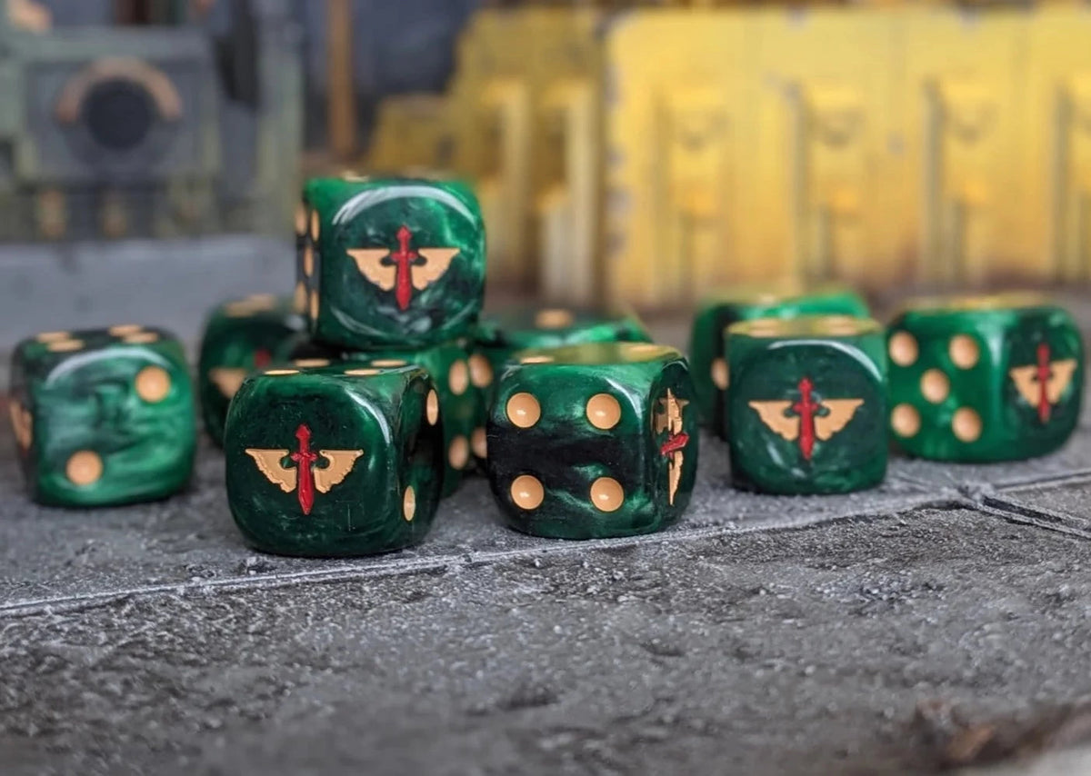 HammerHouse Baron Of Dice 16mm D6, Angels Of Death 25pcs by Baron of