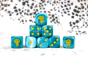 Baron Of Dice: 16mm D6, Ethersea Dice2 25pcs 16mm D6 Designs Baron of Dice