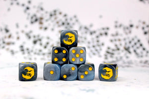 Baron Of Dice: 16mm D6, Moon Dice 25pcs 16mm D6 Designs Baron of Dice