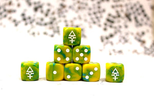 Baron Of Dice: 16mm D6, Reclusive Space Elf Dice2 25pcs 16mm D6 Designs Baron of Dice