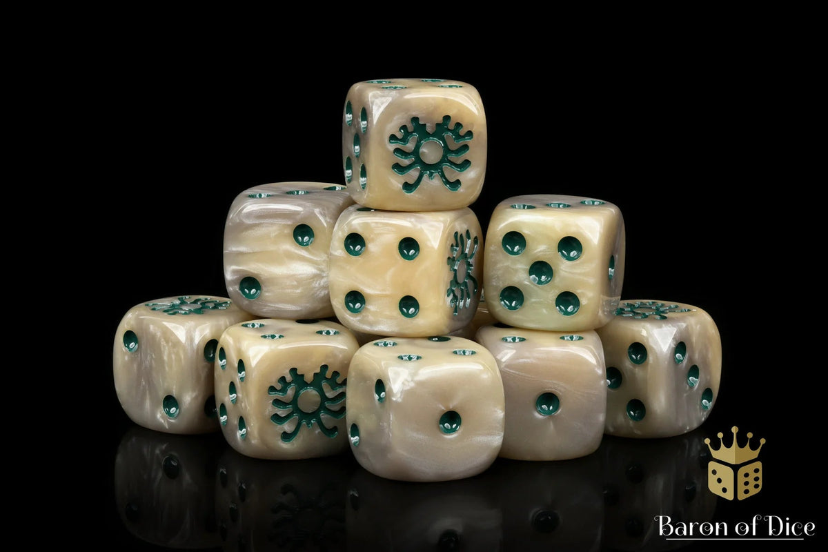 HammerHouse | Baron Of Dice: 16mm D6, Skeleton Rune Dice 25pcs by Baron ...