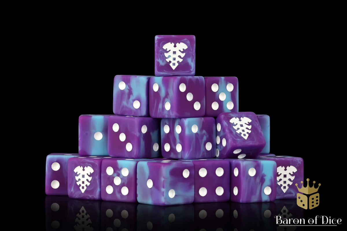 HammerHouse Baron Of Dice 16mm D6, Twisted Helix Dice 25pcs by Baron of Dice at 53.00 SGD SGD