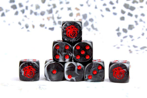 Baron Of Dice: A Ballad Of Fire And Ice Collection, Thrice-Headed Dragon 16mm Dice 25pcs A Ballad Of Fire And Ice Collection Baron of Dice