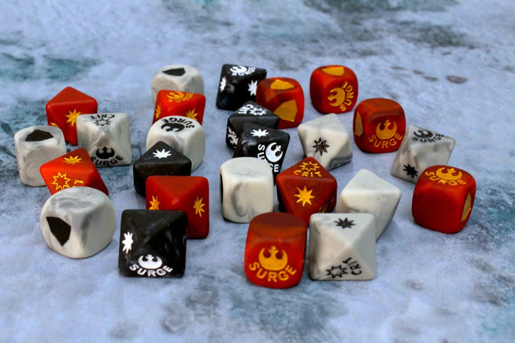 Baron Of Dice: Far Out Galaxy Collection, Matte Finish Rebellion Dice Set 25pcs Far Out Galaxy Collection Baron of Dice