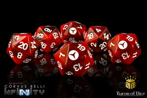 Baron Of Dice: Infinity Collection Infinity, Nomads Dice Set 6pcs Infinity Collection Baron of Dice