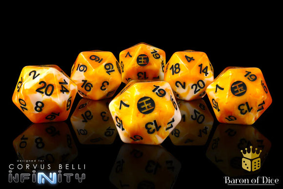 Baron Of Dice: Infinity Collection Infinity, Yu Jing Dice Set 6pcs Infinity Collection Baron of Dice