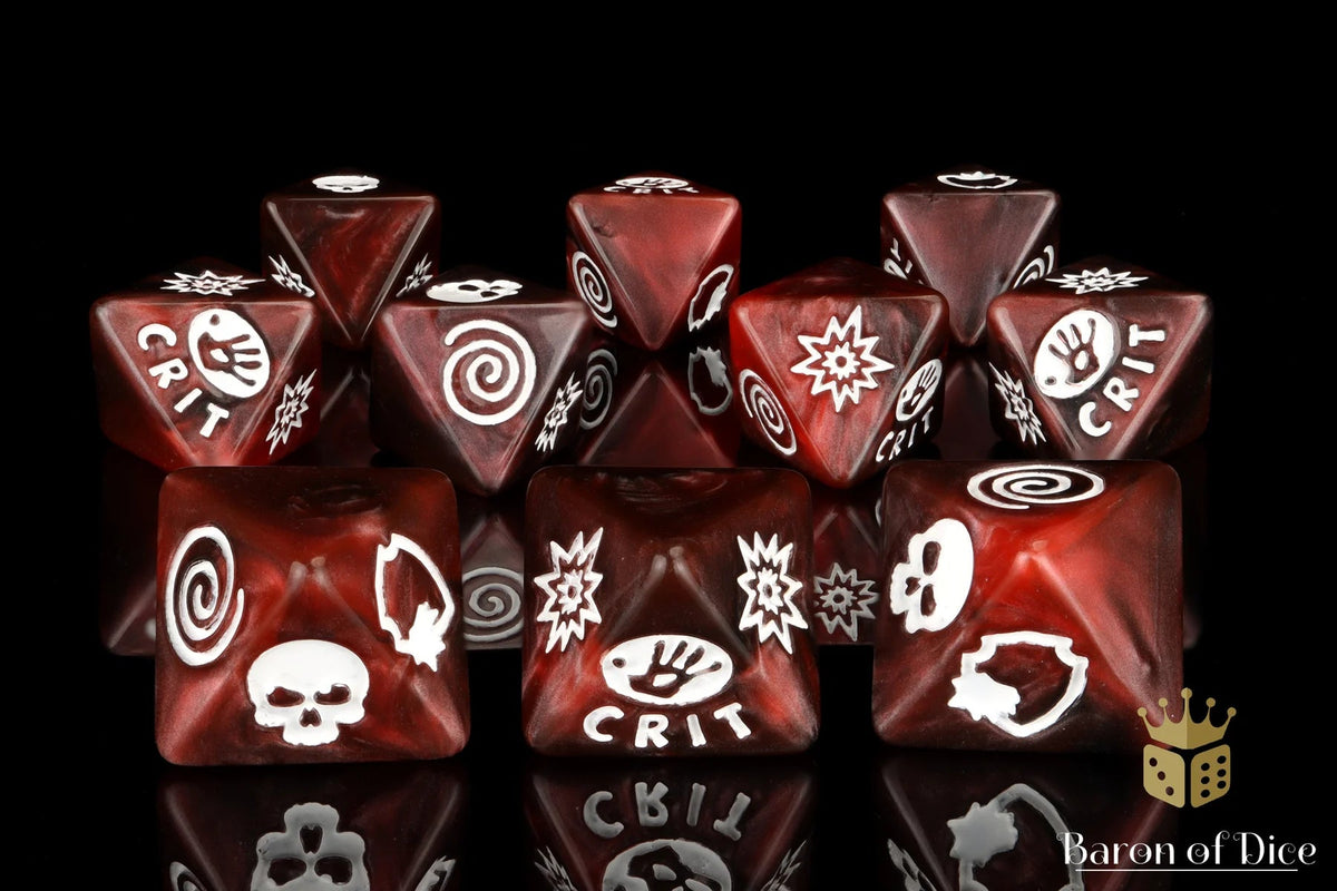 HammerHouse | Baron Of Dice: Superhero Collection, Criminal D8 Dice Set ...