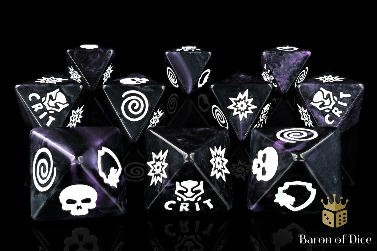 HammerHouse | Baron Of Dice: Superhero Collection, Panther Purple D8 ...