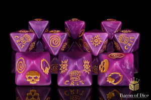 Baron Of Dice: Superhero Collection, Power Fist D8 Dice Set 10pcs Superhero Collection Baron of Dice