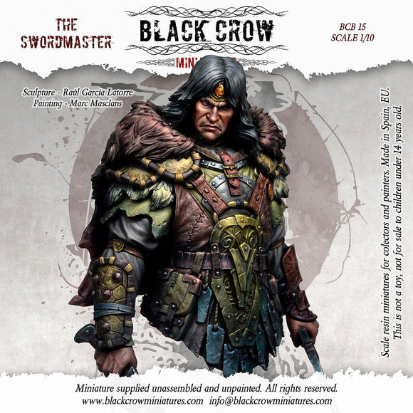 Black Crow Miniatures - Swordmaster 1/10 Bust Black Crow Miniatures 