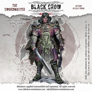 Black Crow Miniatures - The Swordmaster 75mm Figure Black Crow Miniatures 