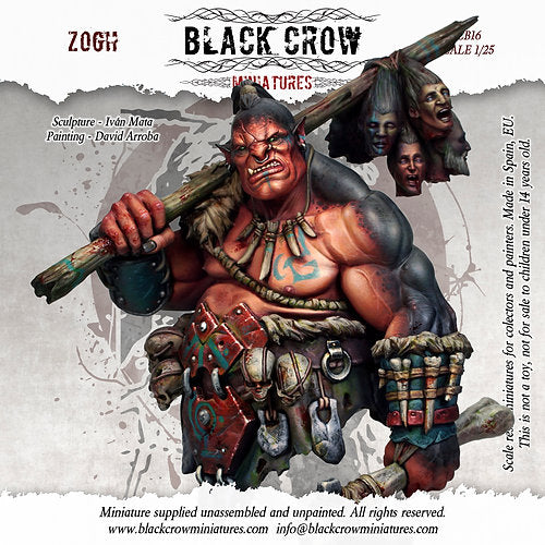 Black Crow Miniatures - Zogh Bust Black Crow Miniatures 
