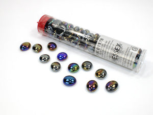 Black Opal Iridized Glass Stones (Qty 40 or more) Glass Stones Chessex 