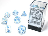 Chessex Borealis Polyhedral Icicle/light blue Luminary 7-Die Set Borealis Chessex 