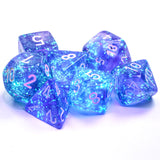 Chessex Borealis Polyhedral Purple/white Luminary 7-Die Set Borealis Chessex 