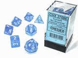 Chessex Borealis Polyhedral Sky Blue/white Luminary 7-Die Set Borealis Chessex 