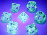 Chessex Borealis Polyhedral Teal/gold Luminary 7-Die Set Borealis Chessex 