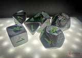 Chessex Gemini Polyhedral Black-Grey/green 7-Die Set 7-Die Set Chessex 