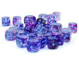 Chessex Nebula 12mm d6 Nocturnal/blue Dice Block (36 dice) Nebula Chessex 