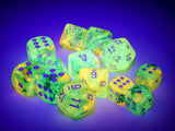 Chessex Nebula 12mm d6 Spring/white Dice Block (36 dice) Nebula Chessex 