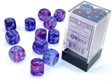 Chessex Nebula 16mm d6 Nocturnal/blue Dice Block (12 dice) Nebula Chessex 