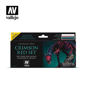 Crimson Red Set Paint Sets Vallejo 