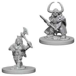 D&D Dwarf Female Barbarian D&D RPG Miniatures WizKids 