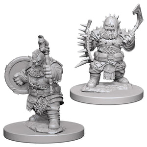 D&D Dwarf Male Barbarian D&D RPG Miniatures WizKids 