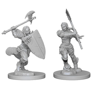 D&D Half-Orc Female Barbarian D&D RPG Miniatures WizKids 