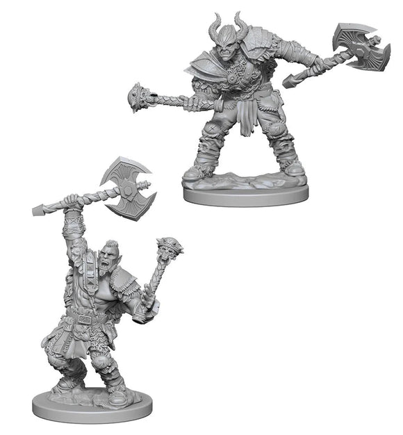 D&D Half-Orc Male Barbarian D&D RPG Miniatures WizKids 