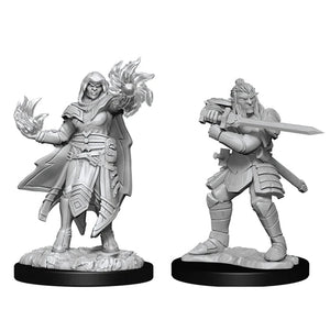 D&D Hobgoblin Fighter Male & Hobgoblin Wizard Female D&D RPG Miniatures WizKids 