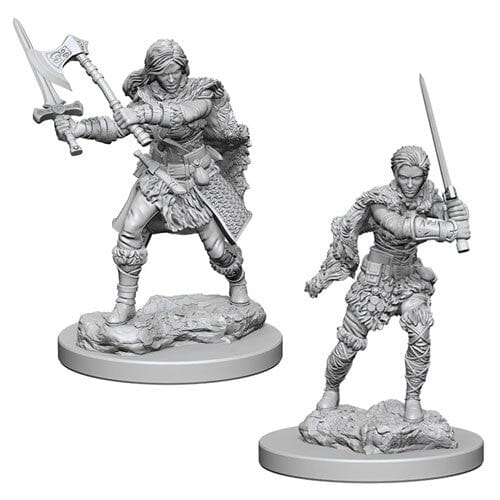 D&D Human Female Barbarian D&D RPG Miniatures WizKids 