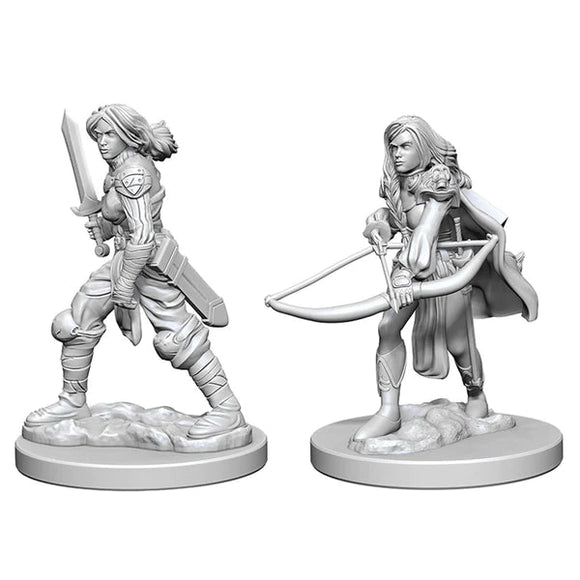 D&D Human Female Fighter D&D RPG Miniatures WizKids 