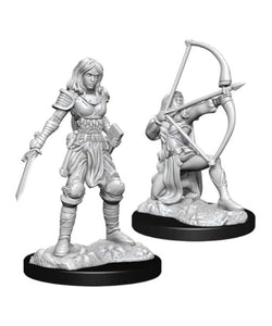 D&D Human Fighter Female D&D RPG Miniatures WizKids 