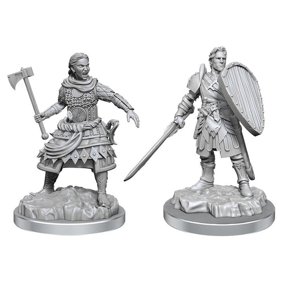 D&D Human Fighters D&D RPG Miniatures WizKids 