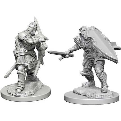 D&D Human Male Paladin D&D RPG Miniatures WizKids 