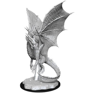 D&D Young Silver Dragon D&D RPG Miniatures WizKids 