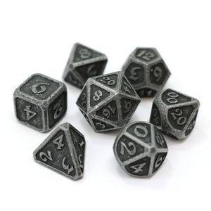 Die Hard Dice 7 Piece RPG Set - Mythica Dark Iron 7 Piece RPG Dice Set Die Hard Dice