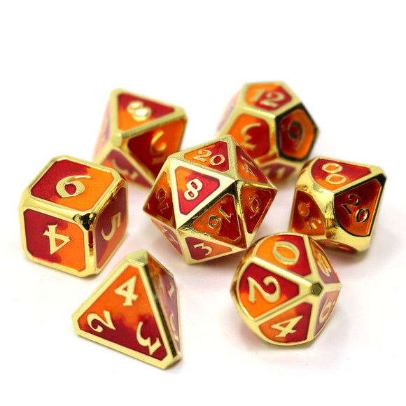 Die Hard Dice 7 Piece RPG Set - Mythica Spellbinder Phoenix 7 Piece RPG Dice Set Die Hard Dice