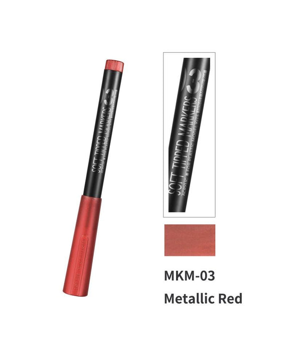 Dspiae MKM-03 Soft Tipped Markers Metallic Red Markers Dspiae 