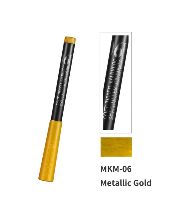 Dspiae MKM-06 Soft Tipped Markers Metallic Gold Markers Dspiae 