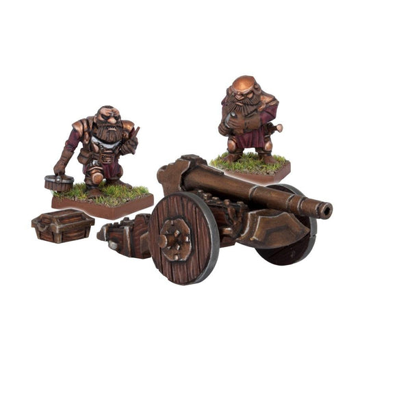 Dwarf Ironbelcher Cannon Kings of War Mantic Games  (5026529509513)