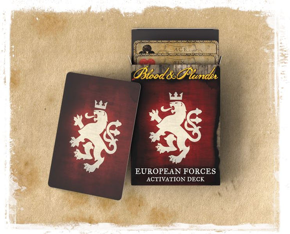 European Forces Activation Deck Blood and Plunder Firelock Games 