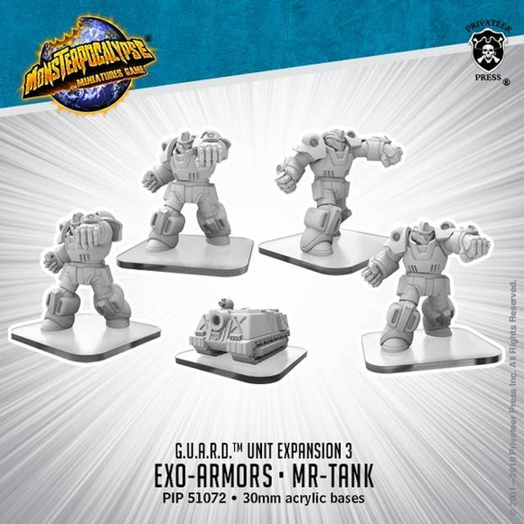 Exo-Armors & MR-Tank – G.U.A.R.D. Units Protectors Privateer Press 