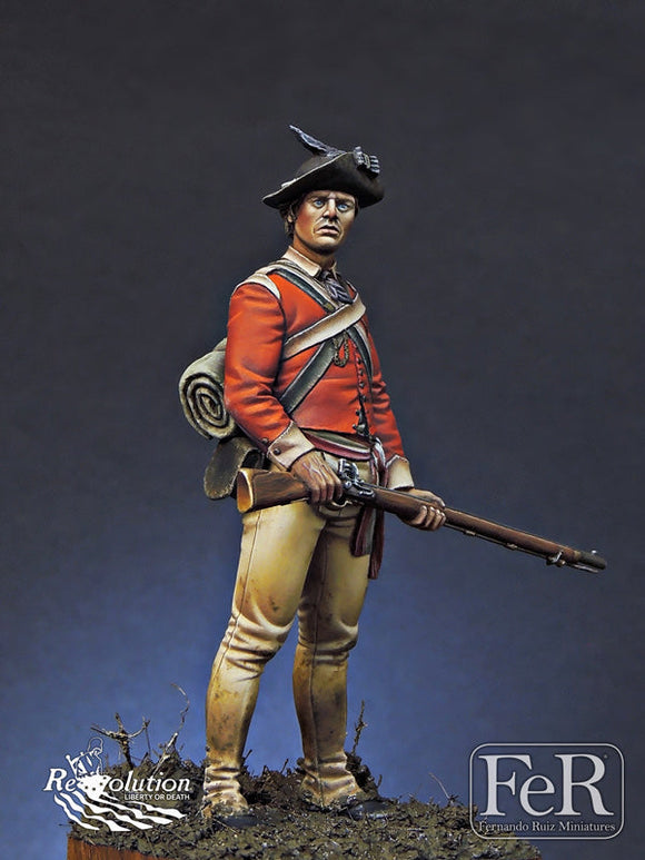 FeR Miniatures: 40th Regiment of Foot Light Infantry, 1776 Figure FeR Miniatures 