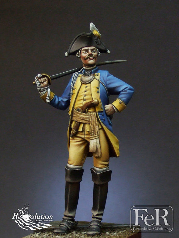 FeR Miniatures: Brunswick Dragoons Cavalry Officer, Saratoga, 1777 Figure FeR Miniatures 