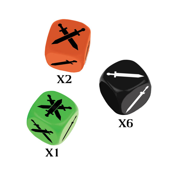 Firefight Command Dice Pack Deadzone Generic Mantic Games 